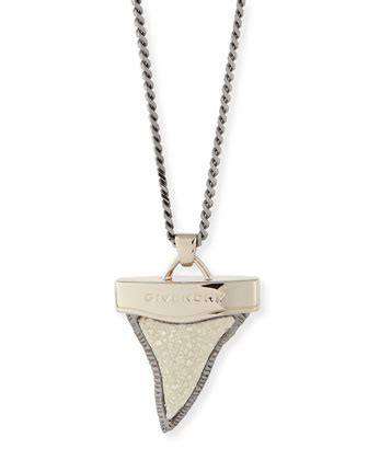 givenchy stingray shark tooth necklace.